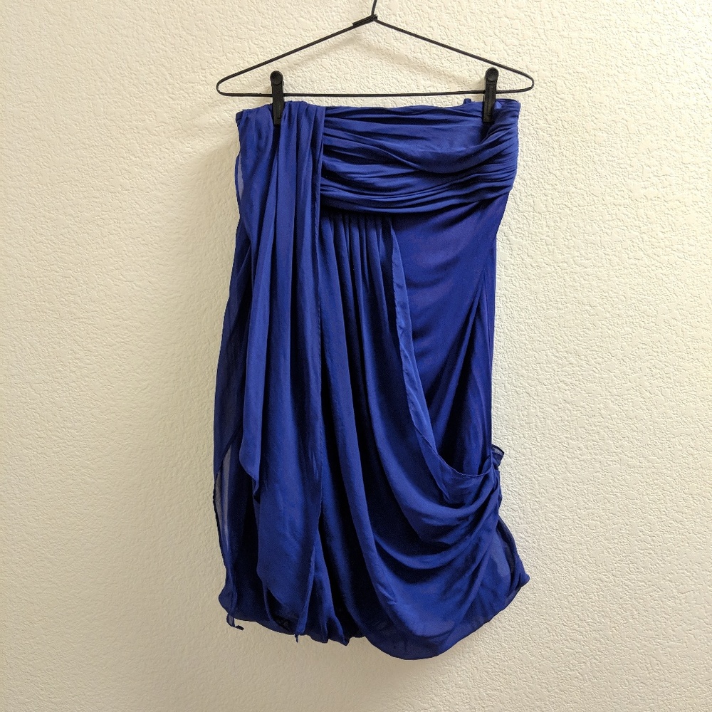 Alice + Olivia Purple Sleeveless Silk Dress Size S